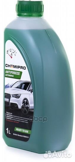 Антифриз g11 готовый 1л зеленый chemipro CH099