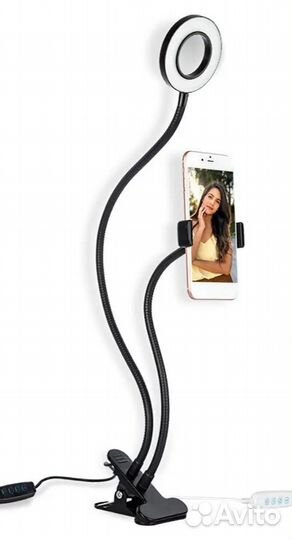 Держатель для телефона с кольцевой лампой