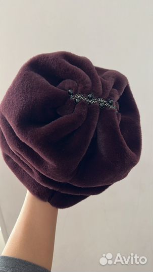 Шапка из экомеха