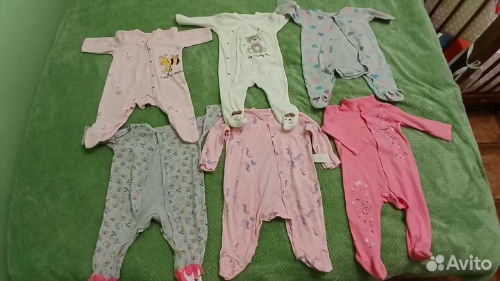 Детские вещи пакетом на девочку от 0 до года