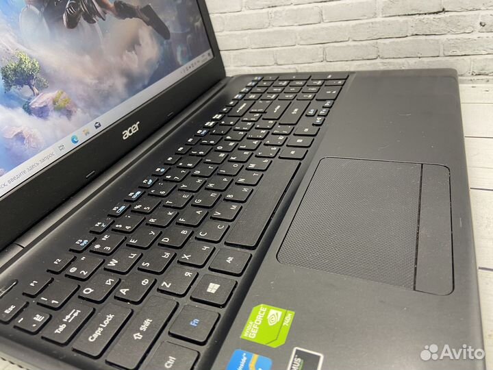 Игровой ноутбук acer / 15.6 / i7 / 8 Gb / GT 740m