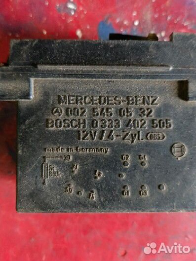 Реле накала сечей Mercedes W123 0025450532