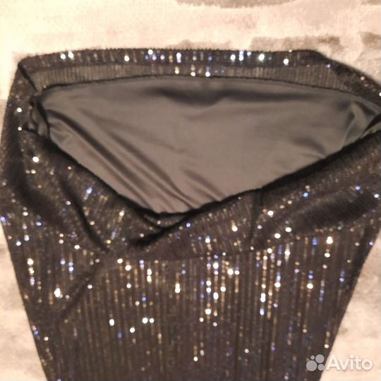 Юбка с пайетками