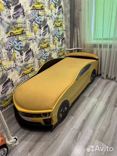 Детская кровать машина для мальчика