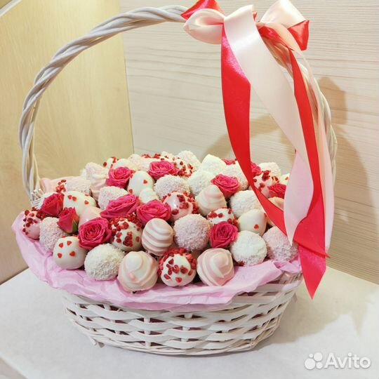 Клубничный букет, клубника в шоколаде