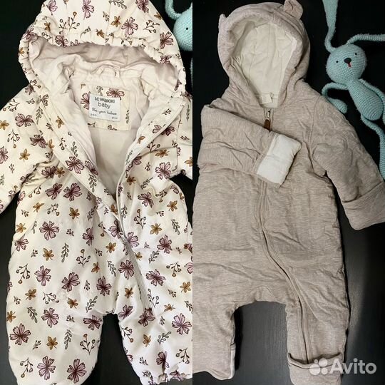 Вещи на девочку (примерно 2-8 мес) большой пакет