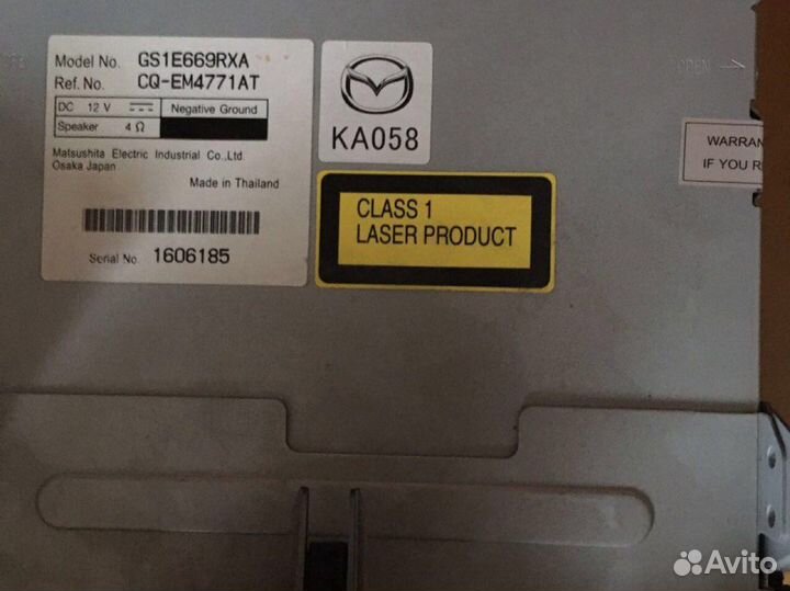 Штатная магнитола на мазду 6