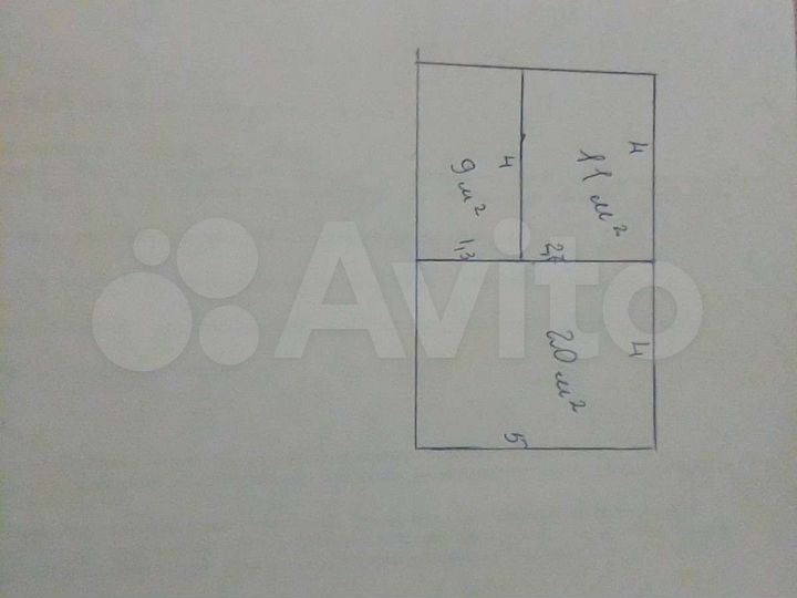 2-к. квартира, 40 м², 2/2 эт.
