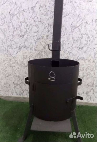 Печь для казана 8л с трубой