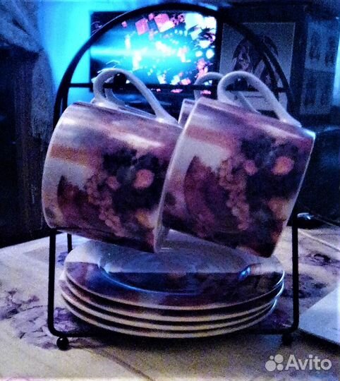 Чайный сервиз на 4 персоны новый