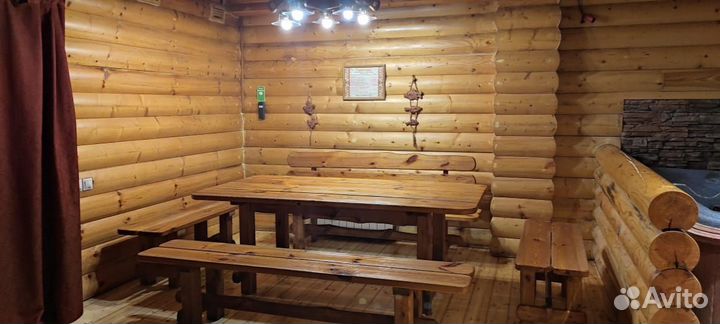 Баня сауна с бассейном