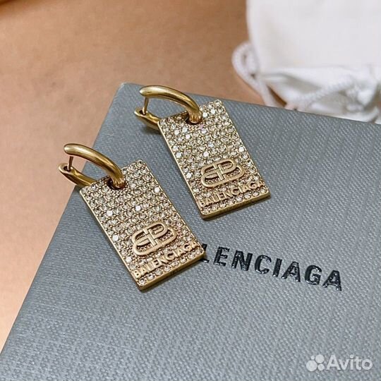 Серьги balenciaga