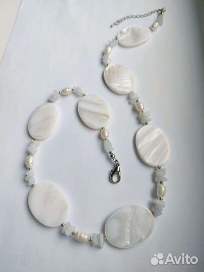 Бусы из натурального Перламутра и жемчуга