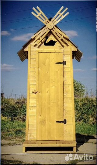 Дачный туалет с декором цлю 292