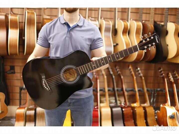 Belucci BC3810 BK черная акустическая гитара