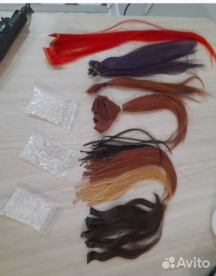 Материал для обучения наращевание волос