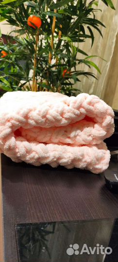 Плед детский вязаный ручная работа