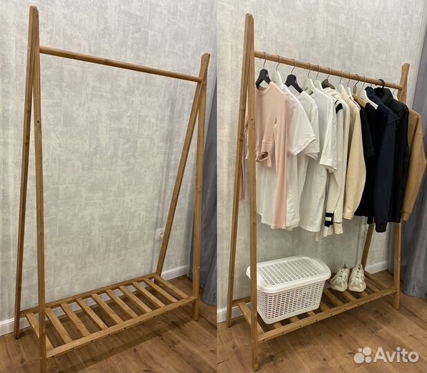 Вешалка напольная/стойка для одежды/рейл
