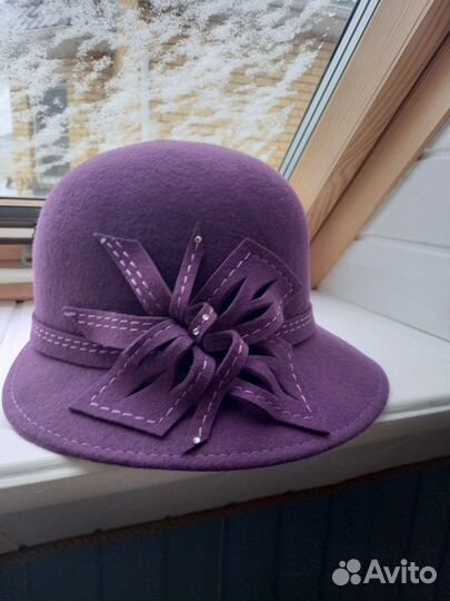 Шляпа фетровая женская