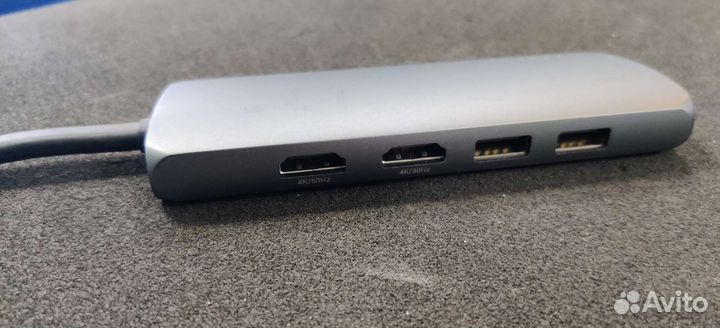 Док Saatchi Type-C dual multimedia adapter macbook
