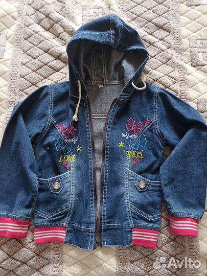 Джинсовый костюм на девочку