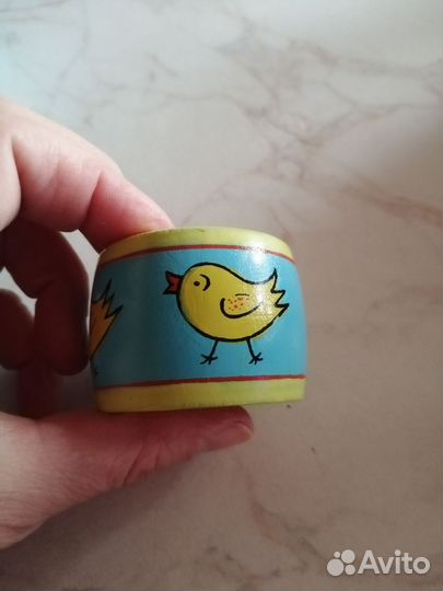 Кольца деревянные пасхальные для салфеток