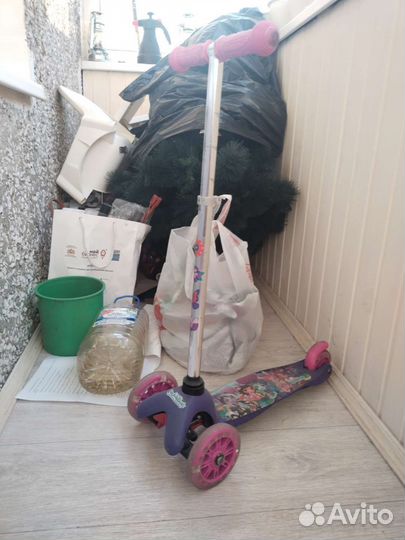Самокат детский трехколесный бу