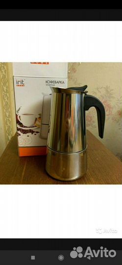 Гейзерная кофеварка Irit Home, на 2 чашек (110 мл)