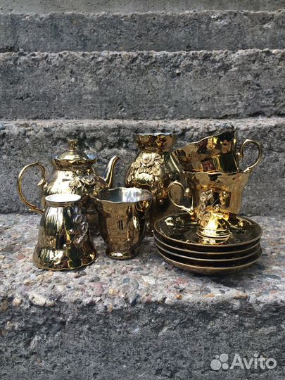 Чайный золотой сервиз СССР (Сумский фз)