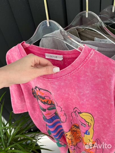 Футболка яркая женская варенка 42-50