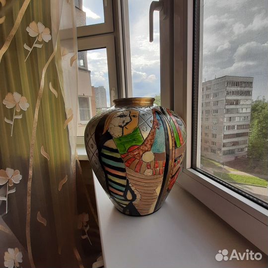 Ваза для цветов, стекло