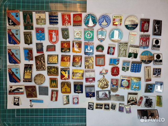 Значки СССР города