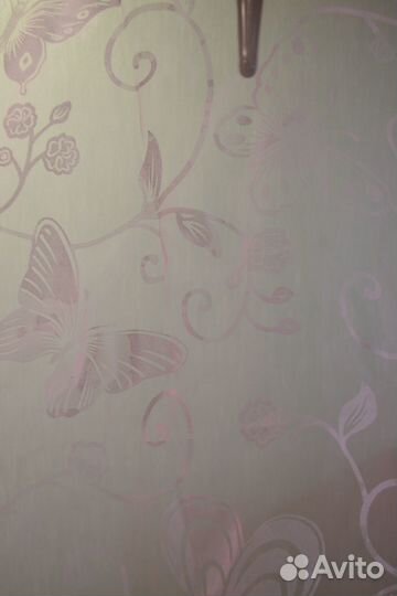 Тюль бледно-розовая 6 отрезов 97*214 см