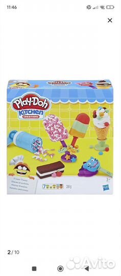 Play doh наборы мороженое и пицца