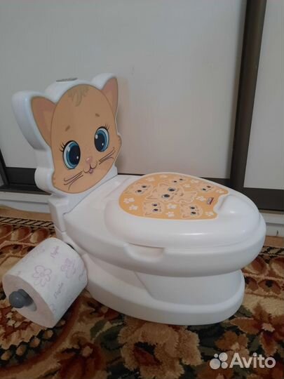 Детский горшок унитаз музыкальный