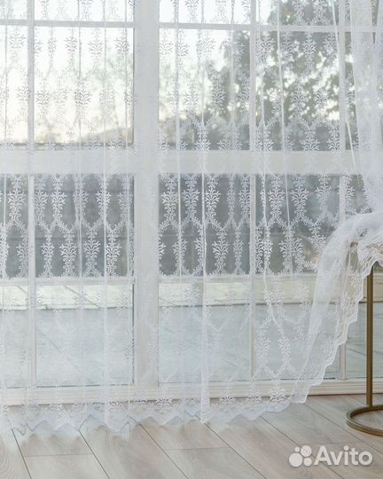 Тюль Лилиан Белый