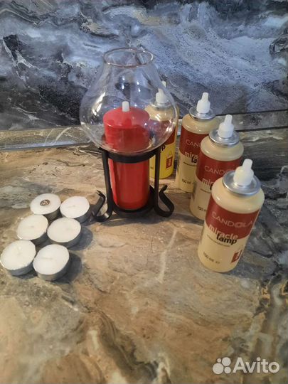 Светильник и баллончик масляные