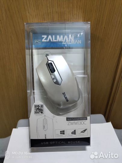 Мышь оптическая Zalman ZM-M130C USB white