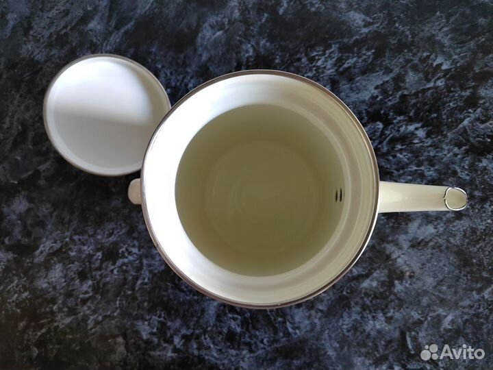 Заварочный чайник эмалированный новый