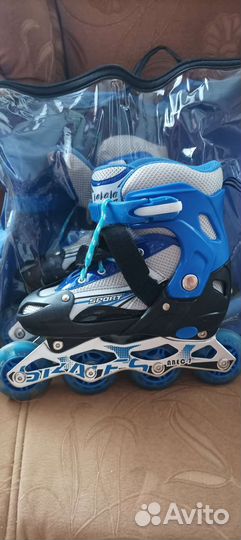Роликовые коньки детские раздвижные