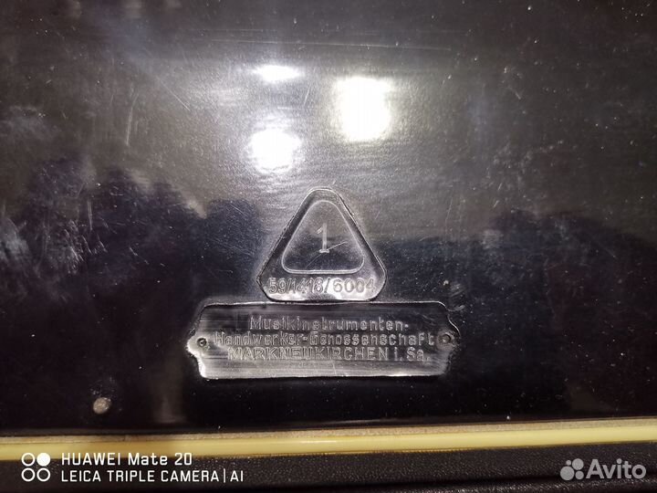 Старинный немецкий аккордеон migma. Редкий