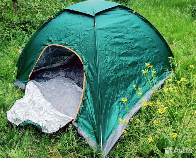 Палатка автоматическая 3-4 местная новая