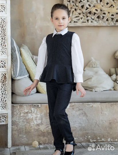 Школьная форма серая 128 134