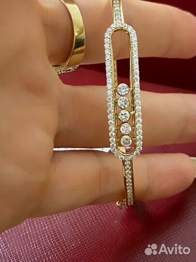 Золотой браслет cartier messika