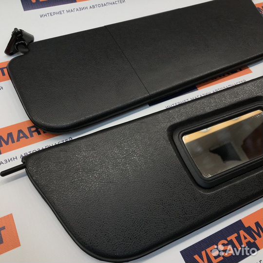 Черные солнцезащитные козырьки с зеркалом для 2107