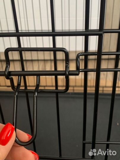 Клетка для собак с пластиковым поддоном