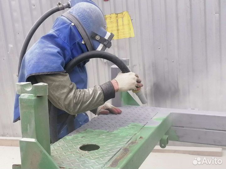 Пескоструйная чистка. Пескоструй. Выезд