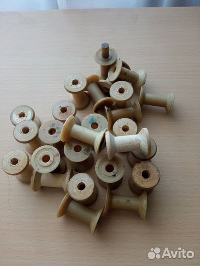 Шелковые нитки СССР, пустые катушки