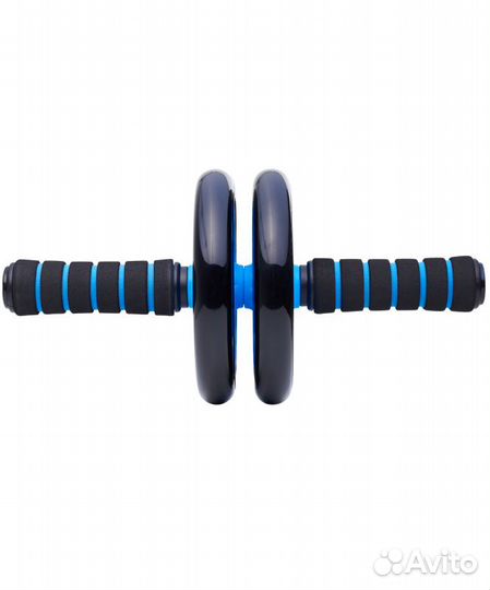 Ролик для пресса двойной RL-102, черный/синий