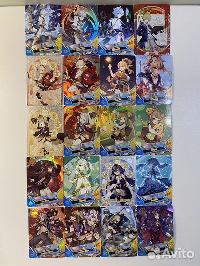 Коллекционные карточки genshin impact